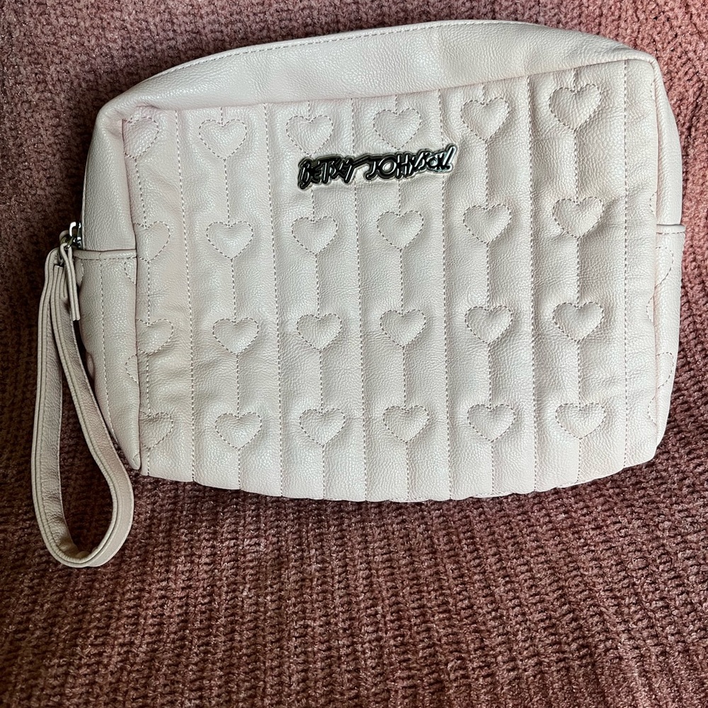 Betsey Johnson Quilted Hearts Bag